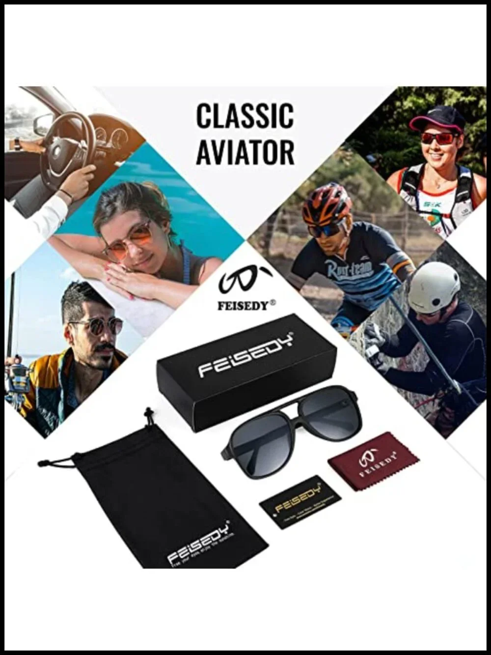 Vintage Retro Plastic Aviator Sunglasses for Women Men Classic Large Squared